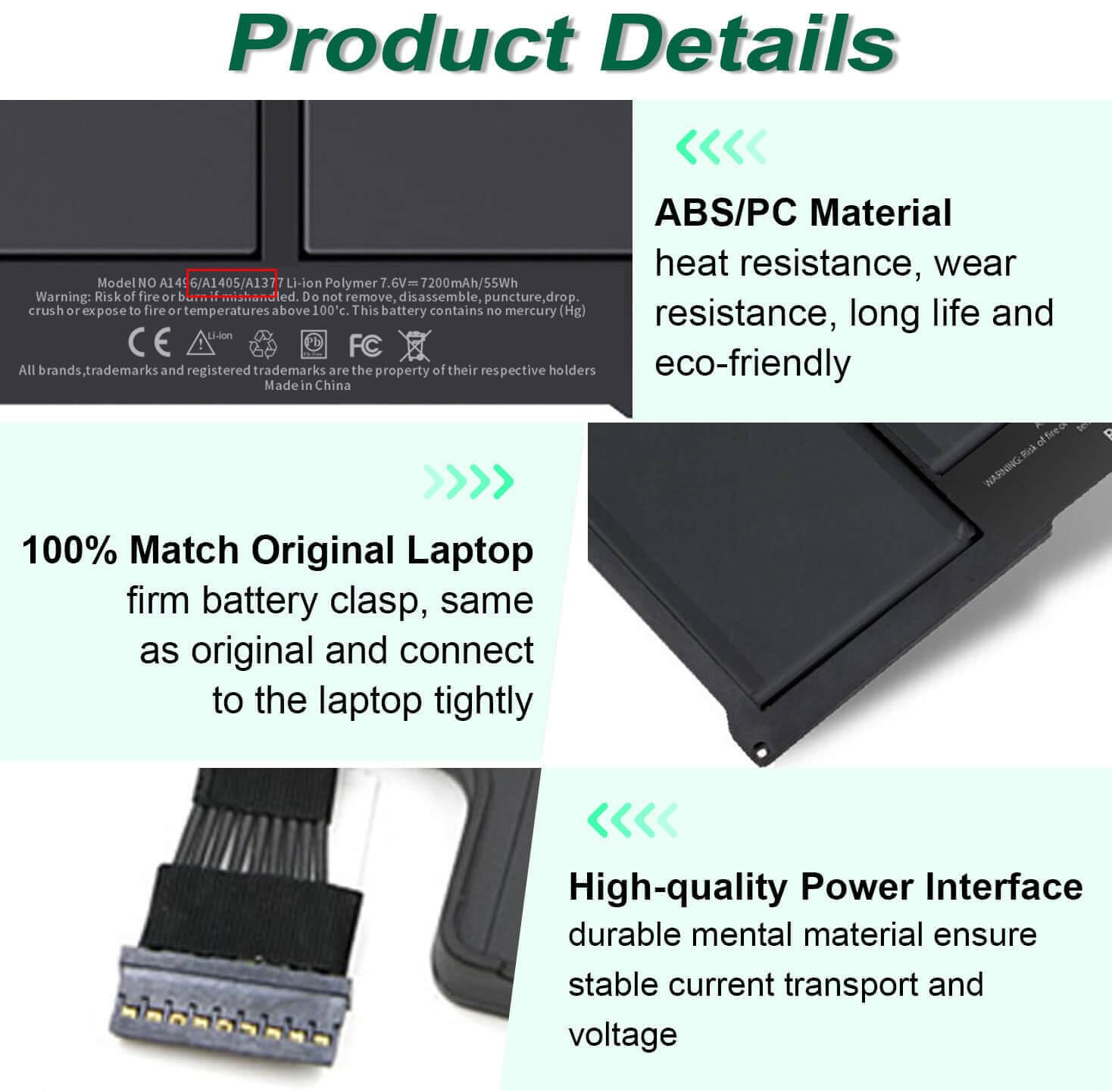 Amazon.com: A1405 A1466 Laptop Battery for MacBook Air 13 inch